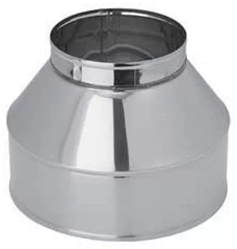 Оголовок без зонта, ф 100х160, AISI 430/Оц, 0,5мм/0,5мм, (К)